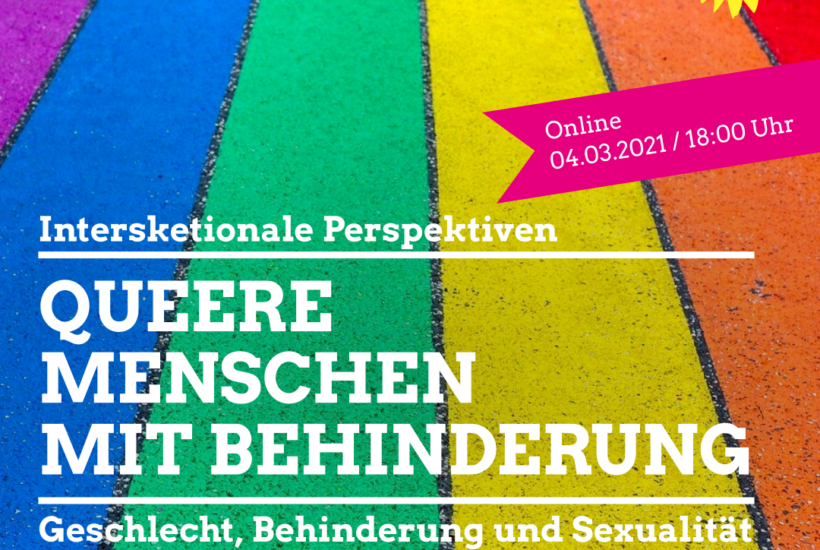 Queere Menschen mit Behinderung.